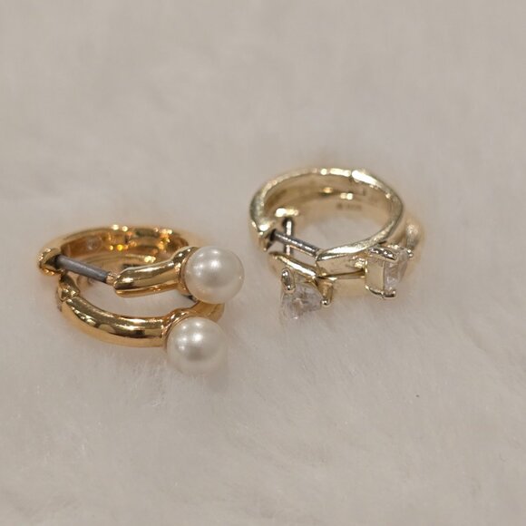 10K 925 Yellow gold earings - Picture 10 of 16